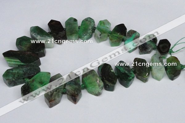 CNG1395 15.5 inches 15*25mm - 20*40mm wand agate gemstone beads