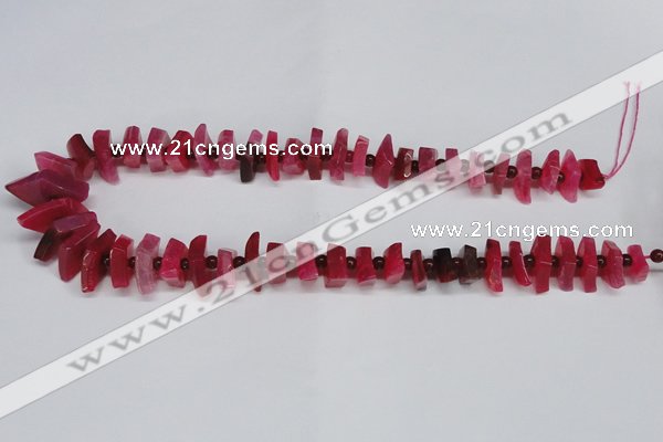 CNG1401 15.5 inches 10*15mm - 12*22mm nuggets agate gemstone beads