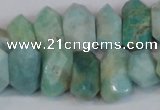 CNG2700 15.5 inches 10*14mm - 13*18mm faceted nuggets amazonite beads