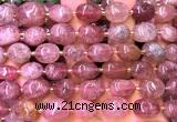 CNG9305 15 inches 10*14mm - 13*18mm nuggets strawberry quartz beads