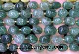 CNG9306 15 inches 10*14mm - 13*18mm nuggets green strawberry quartz beads