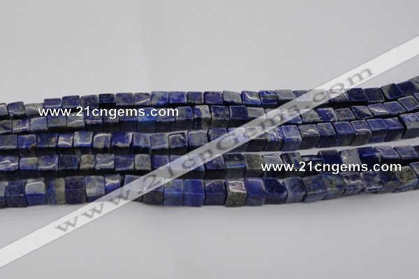 CNL1100 15.5 inches 6*6mm cube lapis lazuli gemstone beads