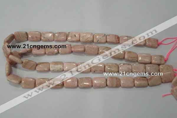 CRC304 15.5 inches 12*16mm rectangle Peru rhodochrosite beads