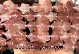 CRG62 15 inches 16mm star strawberry quartz beads wholesale