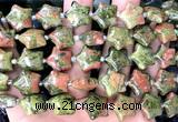 CRG93 15 inches 16mm star unakite beads wholesale