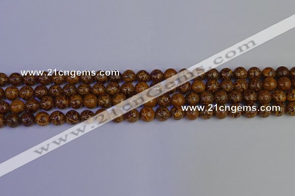 CRO881 15.5 inches 6mm round elephant blood stone beads