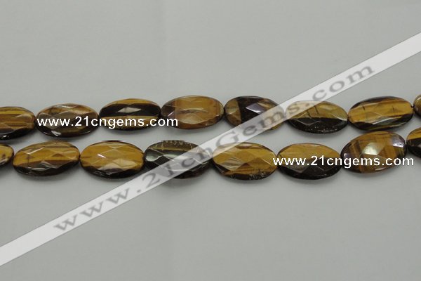 CTE1740 15.5 inches 18*25mm faceted oval yellow tiger eye beads