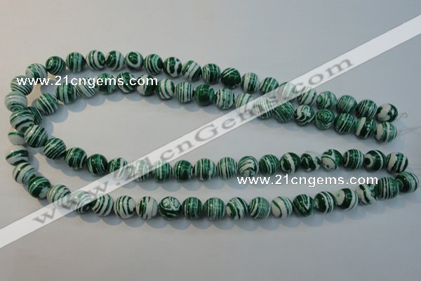 CTU2043 15.5 inches 10mm round synthetic turquoise beads