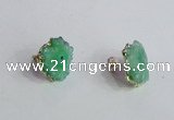 NGE143 12*14mm - 15*18mm freeform druzy agate gemstone earrings