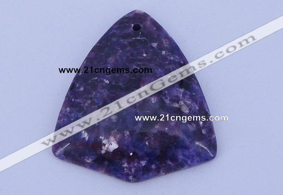 NGP161 2pcs 40*45mm fashion kunzite gemstone pendants jewelry