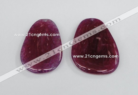 NGP1865 40*52mm - 40*58mm freeform agate gemstone pendants