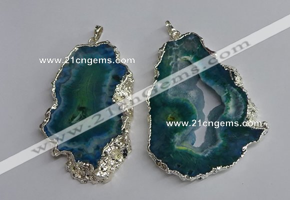 NGP3368 40*45mm - 45*60mm freeform druzy agate pendants