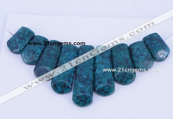 NGP72 Fashion chrysocolla gemstone pendants set jewelry wholesale